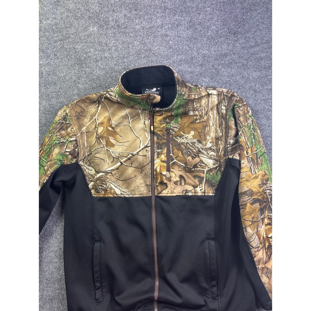 Kings River Softshell Jacket Mens‎ Large Camo Black Realtree Xtra SS1006